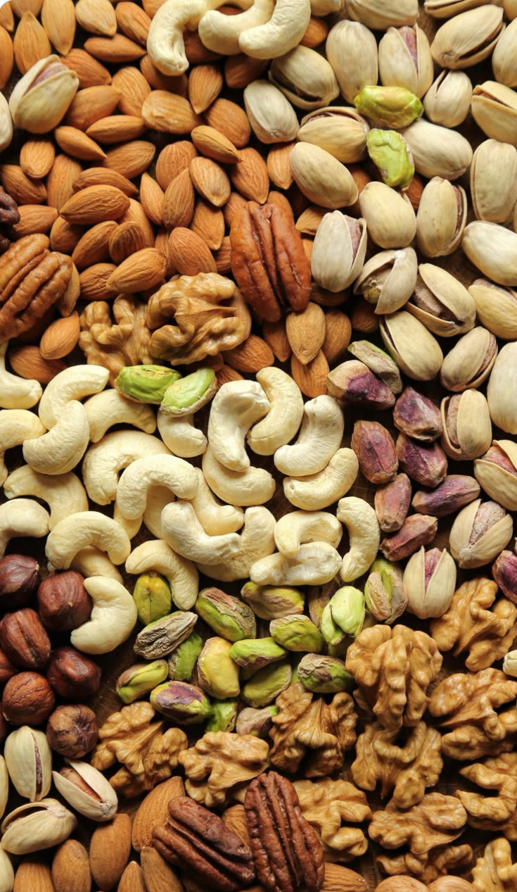 An assortment of premium dry fruits